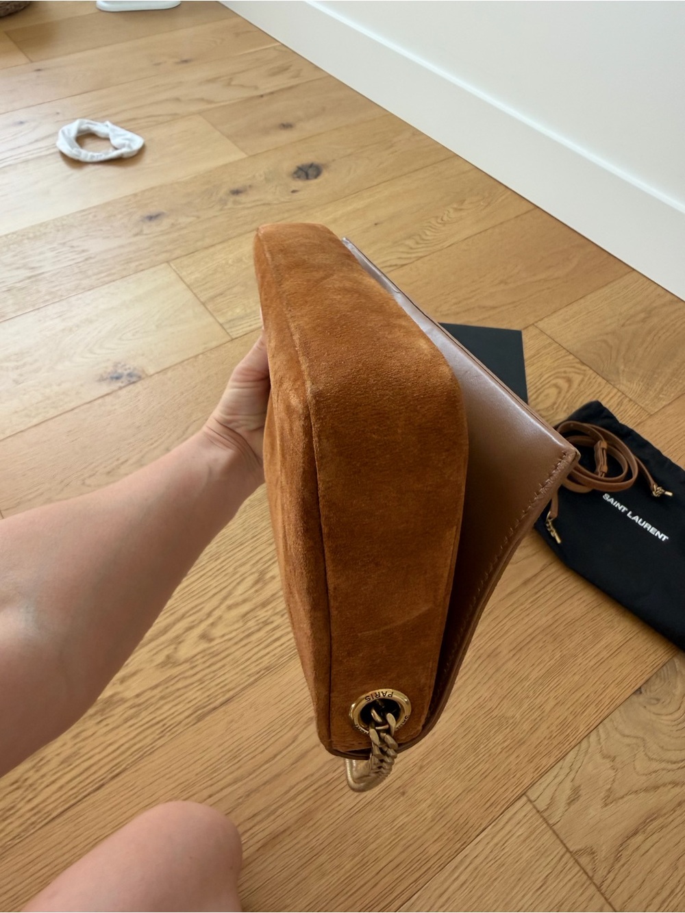 AUTHENTIC Saint Laurent Suede Kate 99 tassel - Picture 5 of 8